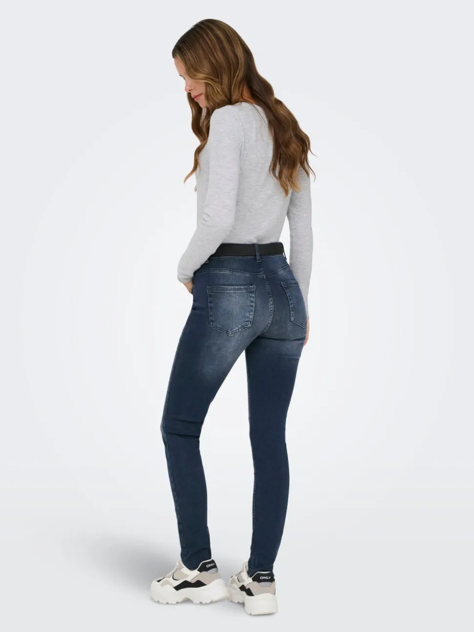 ONLBLUSH Taille moyenne Skinny Fit Longueur cheville Jeans
