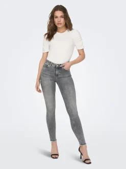 ONLBLUSH Taille moyenne Skinny Fit Longueur cheville Jeans