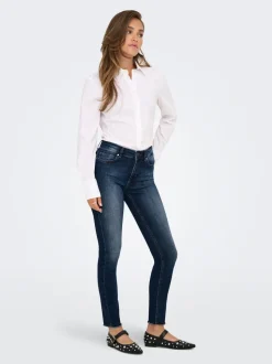 ONLBLUSH Taille moyenne Skinny Fit Longueur cheville Jeans