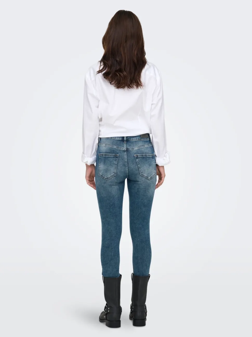 ONLBLUSH Taille moyenne Skinny Fit Longueur cheville Jeans