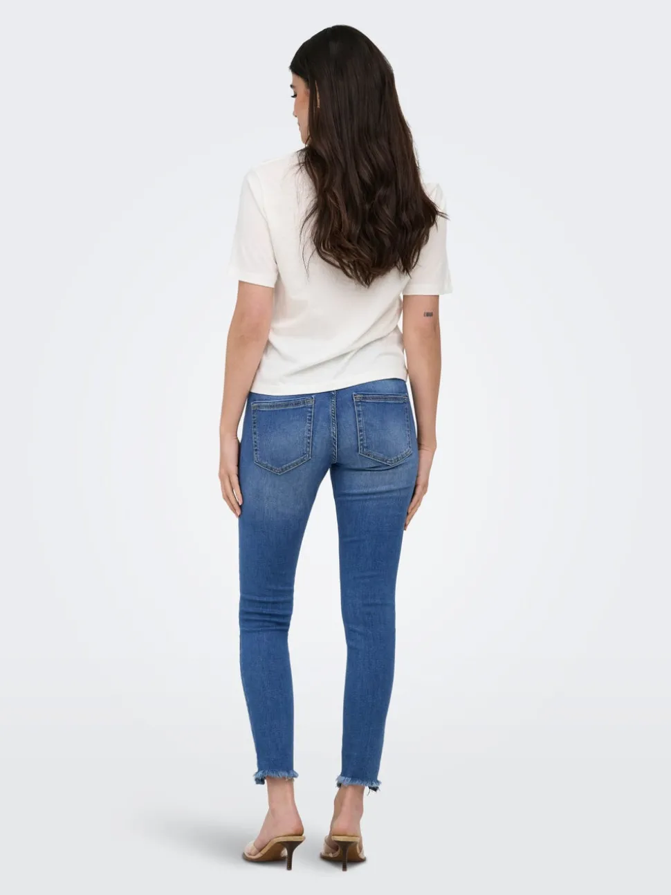 ONLBLUSH Taille moyenne Skinny Fit Longueur cheville Jeans