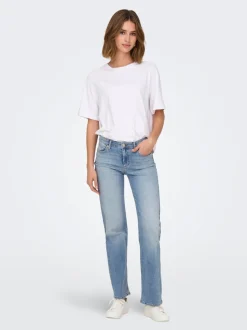 ONLBLUSH Taille moyenne Straight Fit Jeans