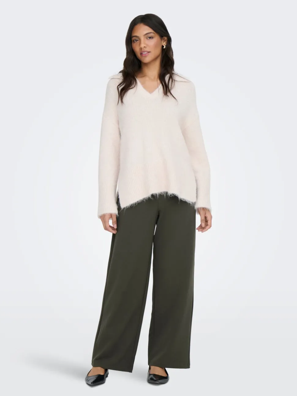 ONLBREMEN-YO Wide Leg Fit Pantalon à jambe large