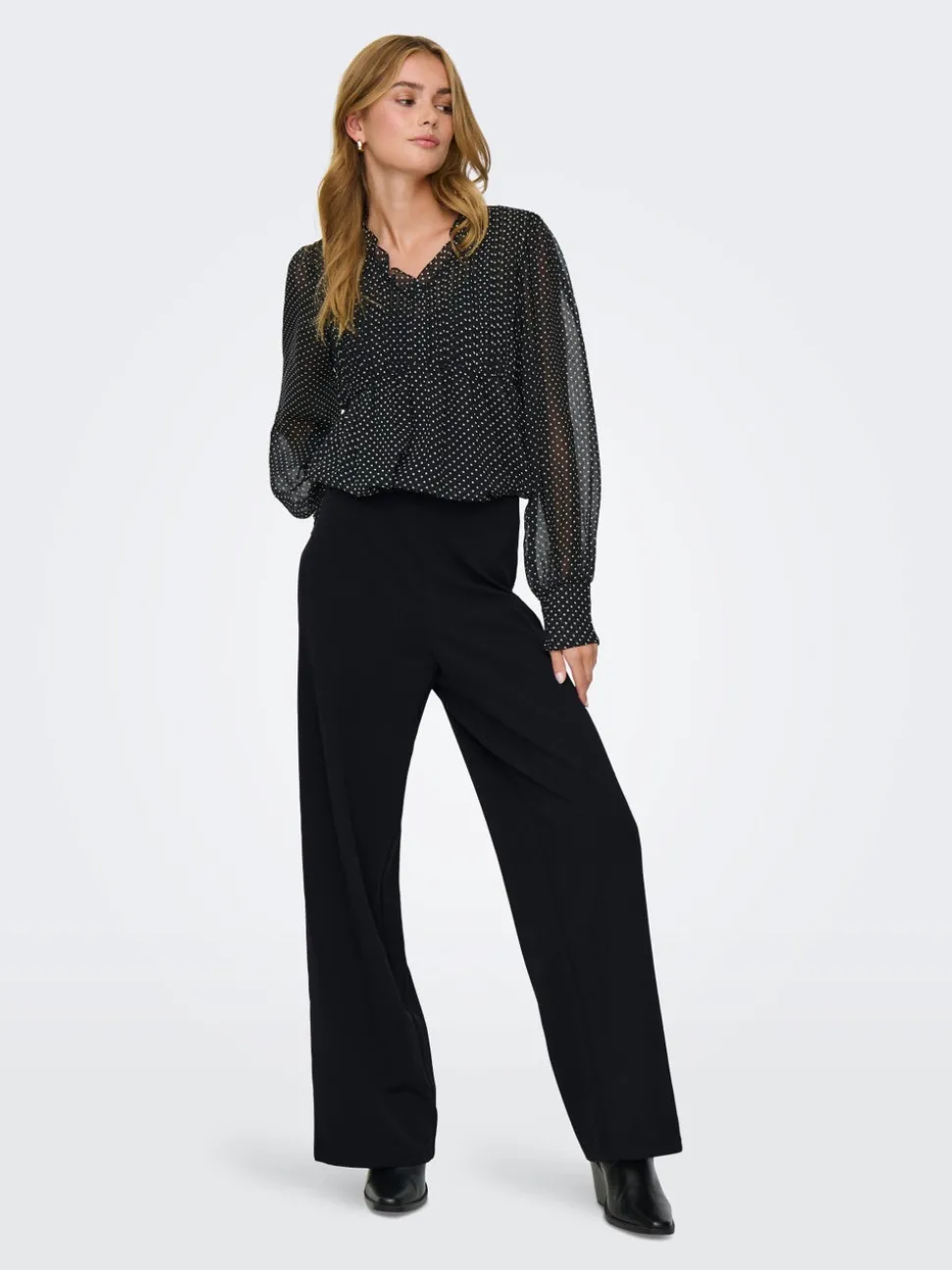 ONLBREMEN-YO Wide Leg Fit Pantalon à jambe large