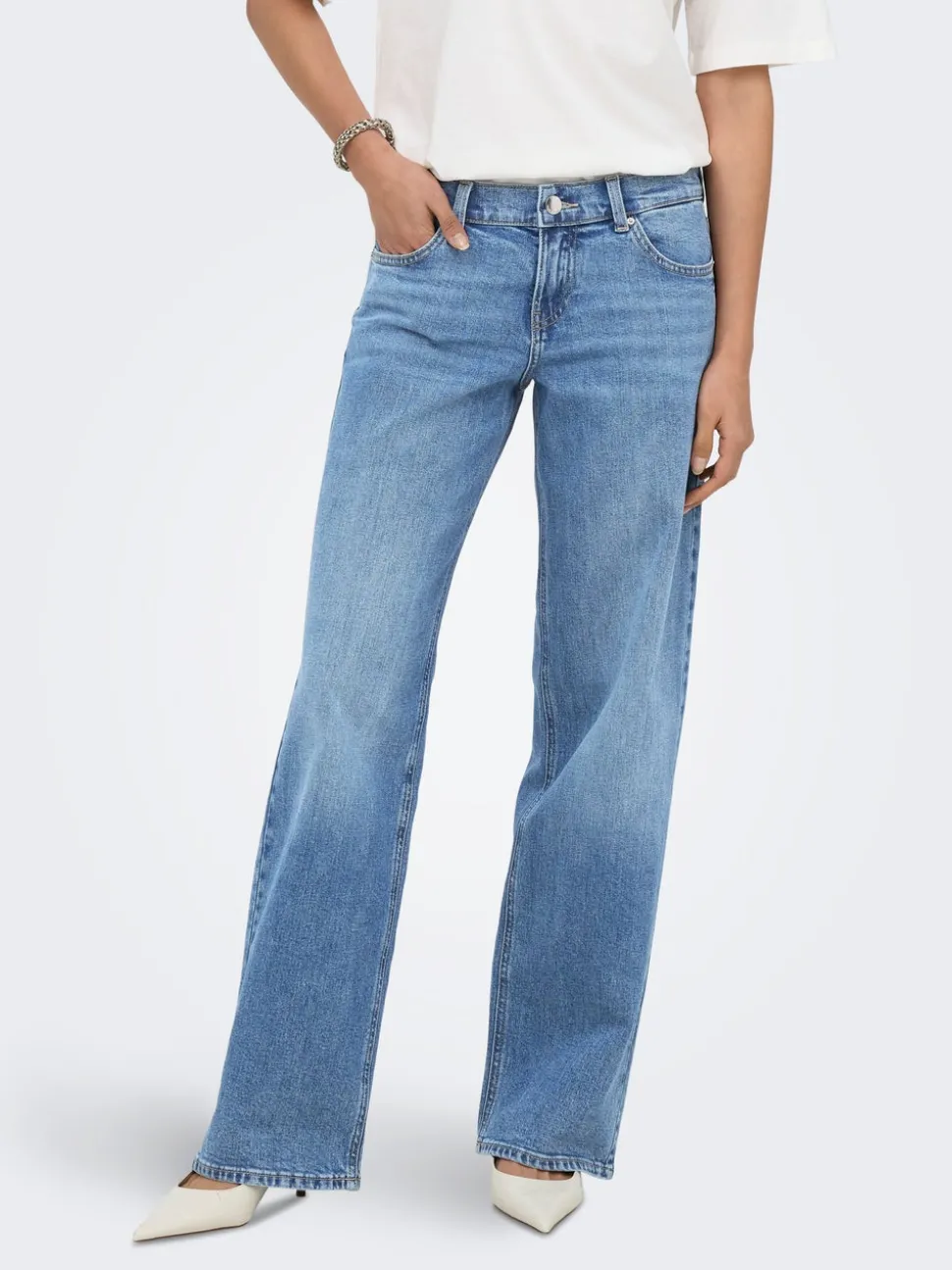 ONLBRENDA Taille basse Wide Leg Fit Jeans