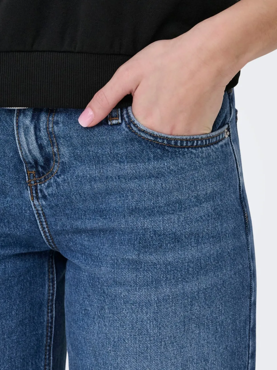 ONLBRENDA Taille basse Wide Leg Fit Jeans