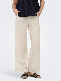 ONLBRUXELLES Straight Fit Lin Pantalon