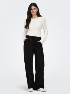 ONLBRUXELLES Straight Fit Lin Pantalon