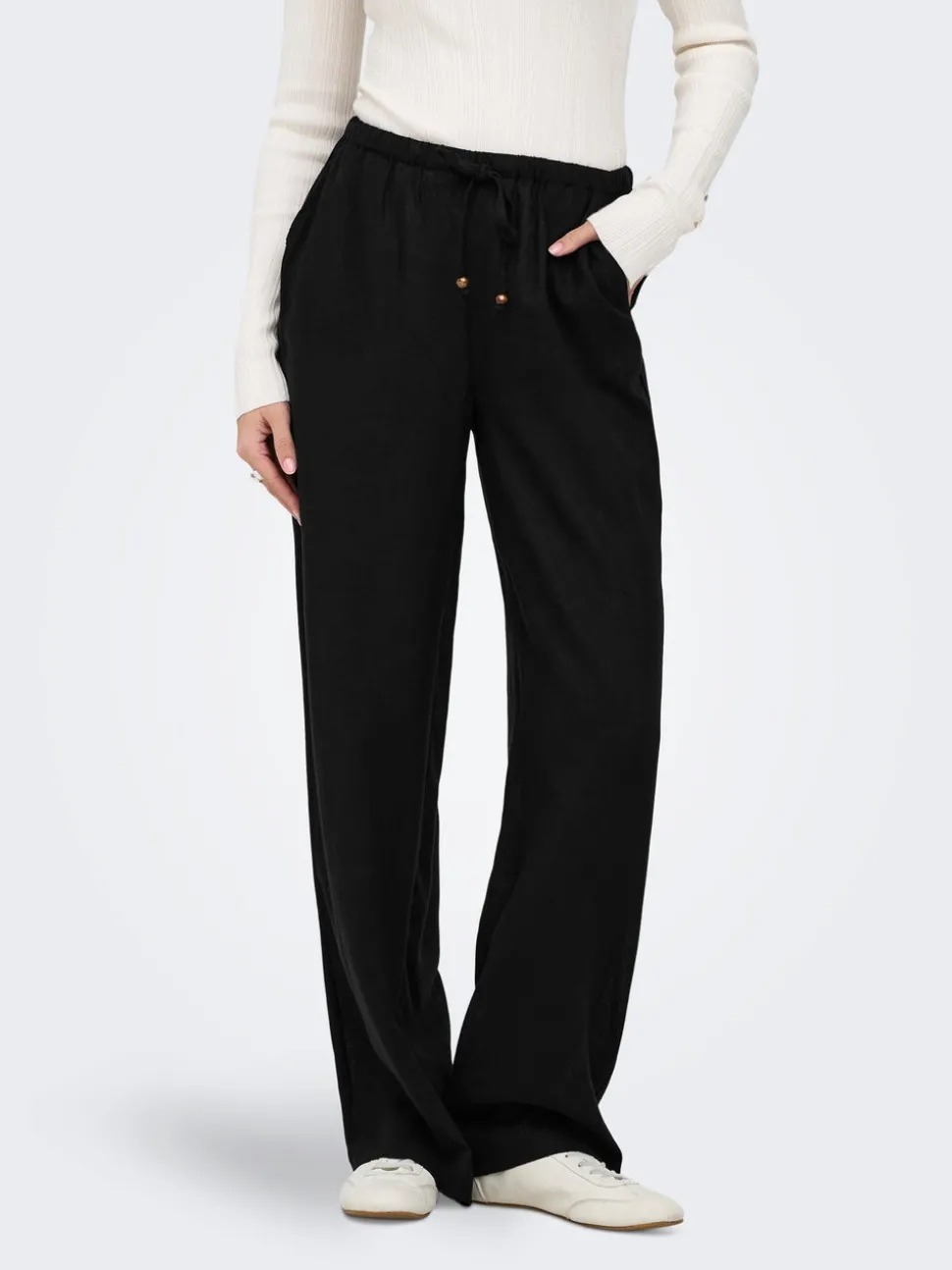 ONLBRUXELLES Straight Fit Lin Pantalon