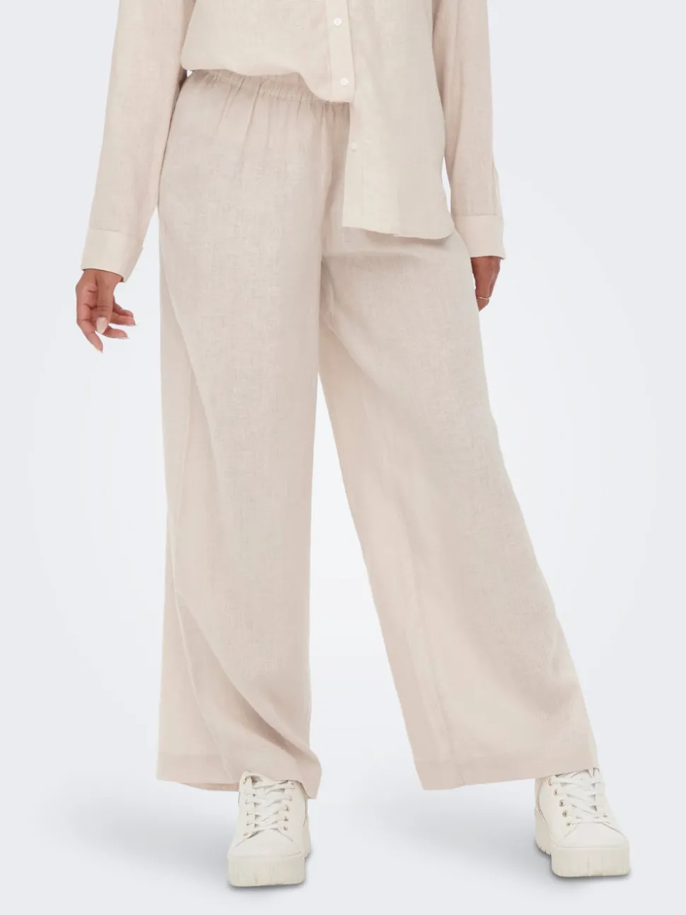 ONLBRUXELLES Straight Fit Lin Pantalon