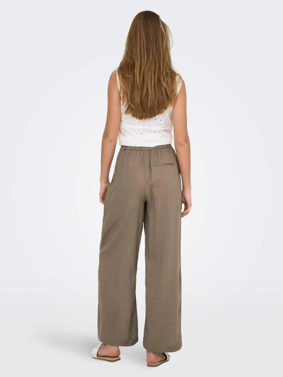 ONLBRUXELLES Straight Fit Lin Pantalon