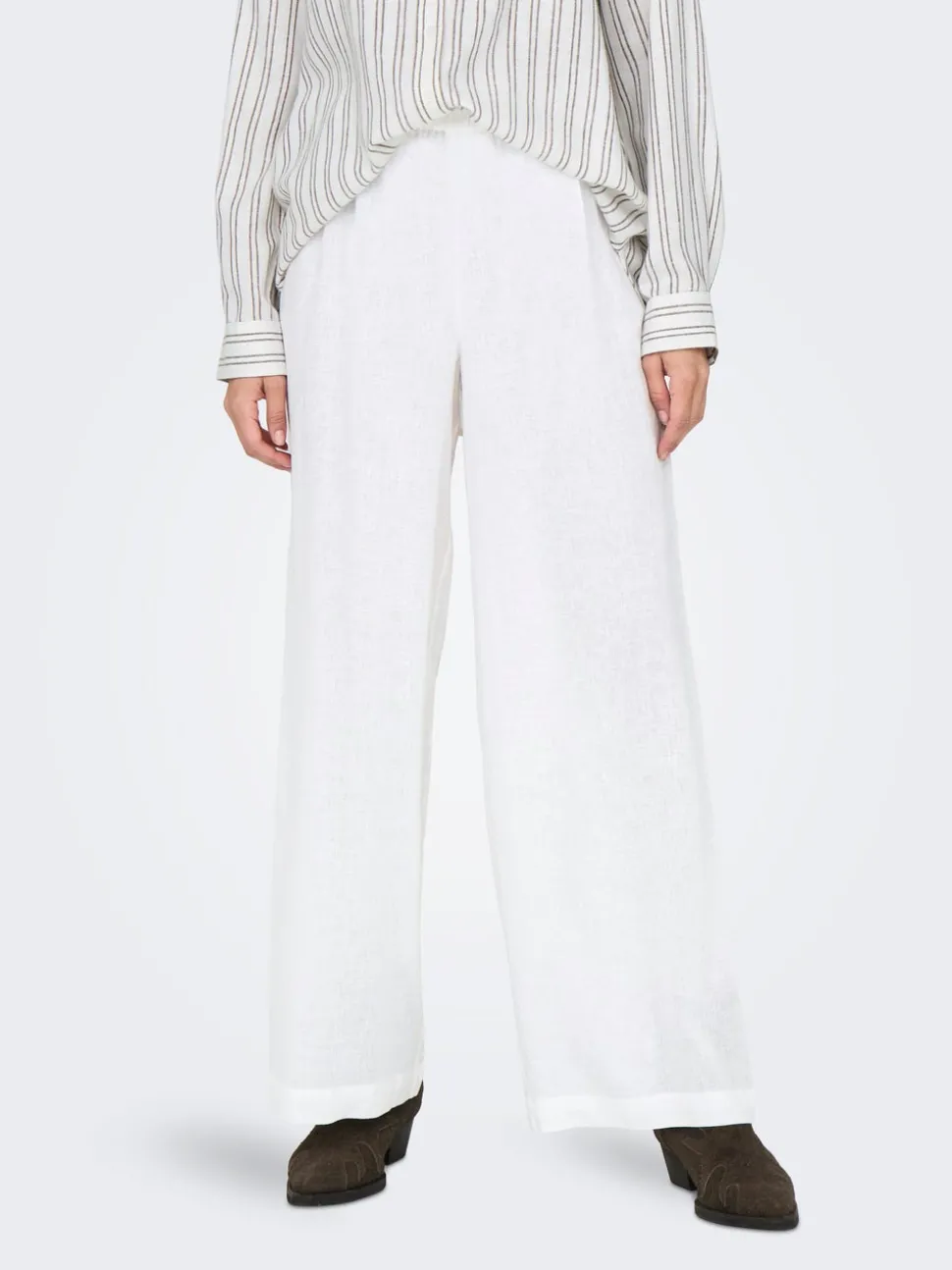 ONLBRUXELLES Straight Fit Lin Pantalon