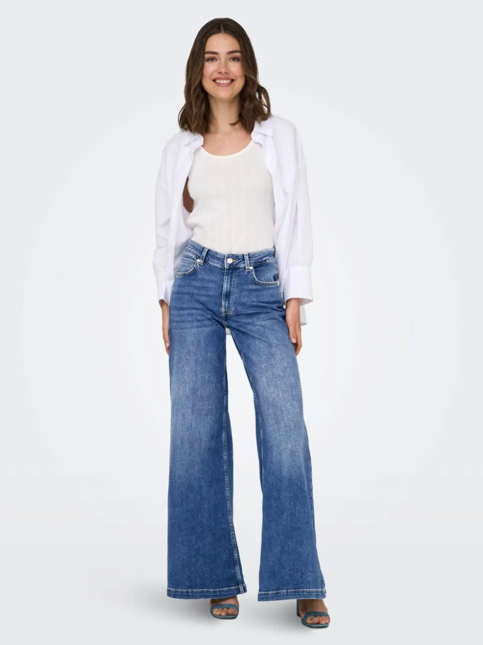 ONLCALIFORNIA Taille moyenne Wide Leg Fit Jeans