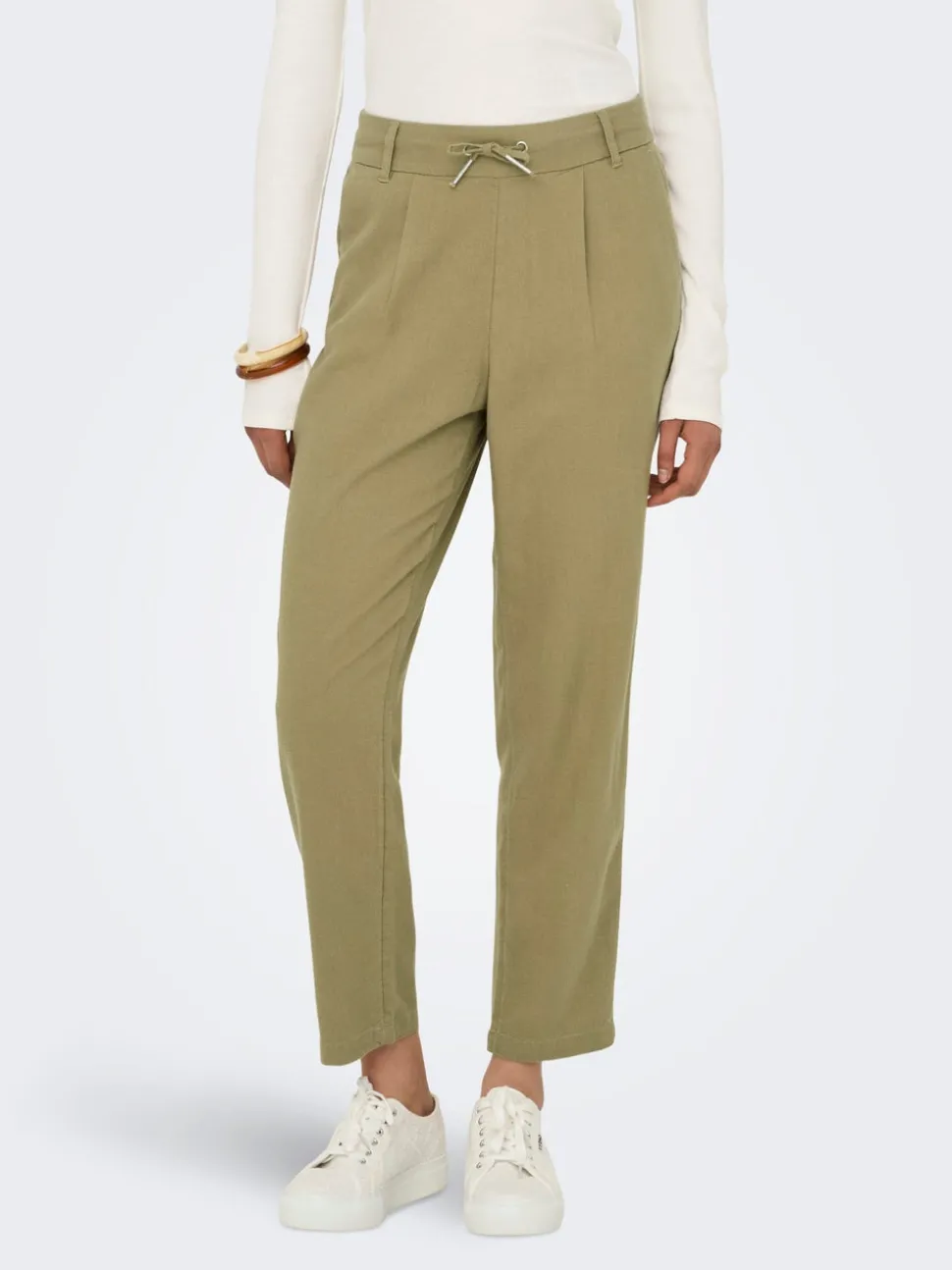 ONLCARO-POPTRASH Comfort Fit Lin Pantalon