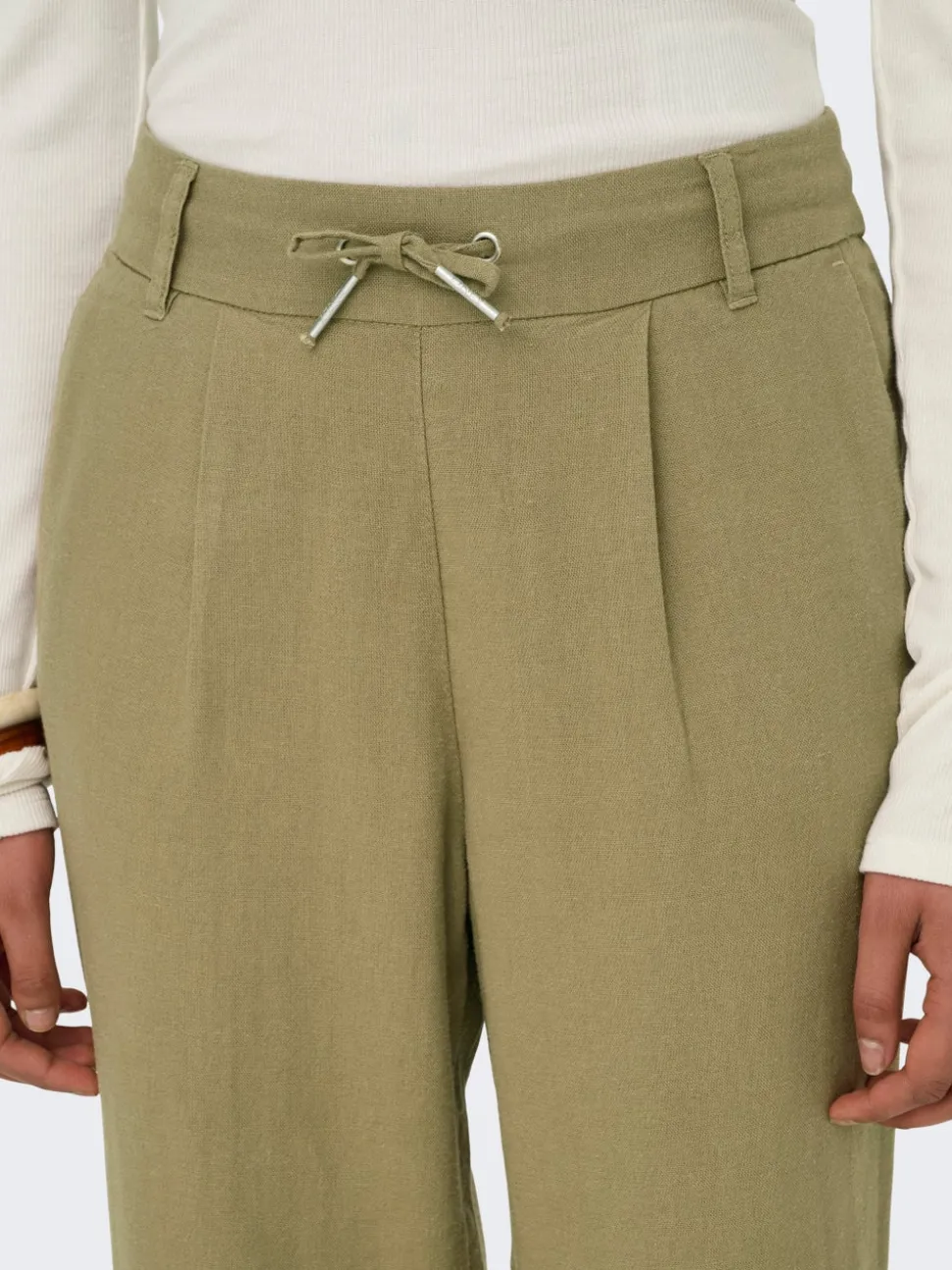 ONLCARO-POPTRASH Comfort Fit Lin Pantalon