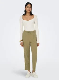 ONLCARO-POPTRASH Comfort Fit Lin Pantalon