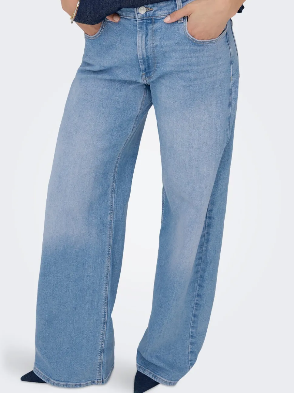 ONLCHRIS Taille basse Wide Leg Fit Jeans