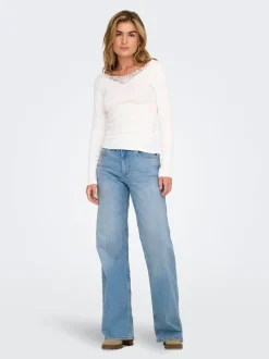 ONLCHRIS Taille Basse Wide leg fit Jeans