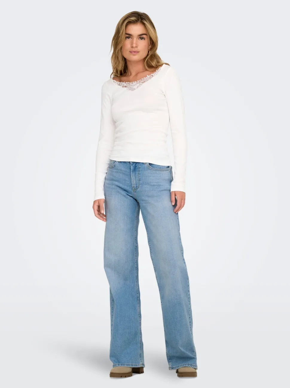 ONLCHRIS Taille Basse Wide leg fit Jeans