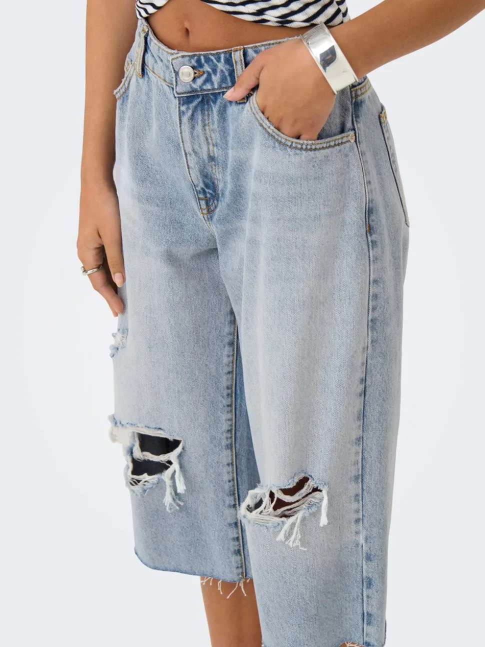 ONLCOBAIN Taille moyenne Loose Fit Short en denim