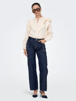 ONLCOBAIN Taille moyenne Wide Leg Fit Jeans