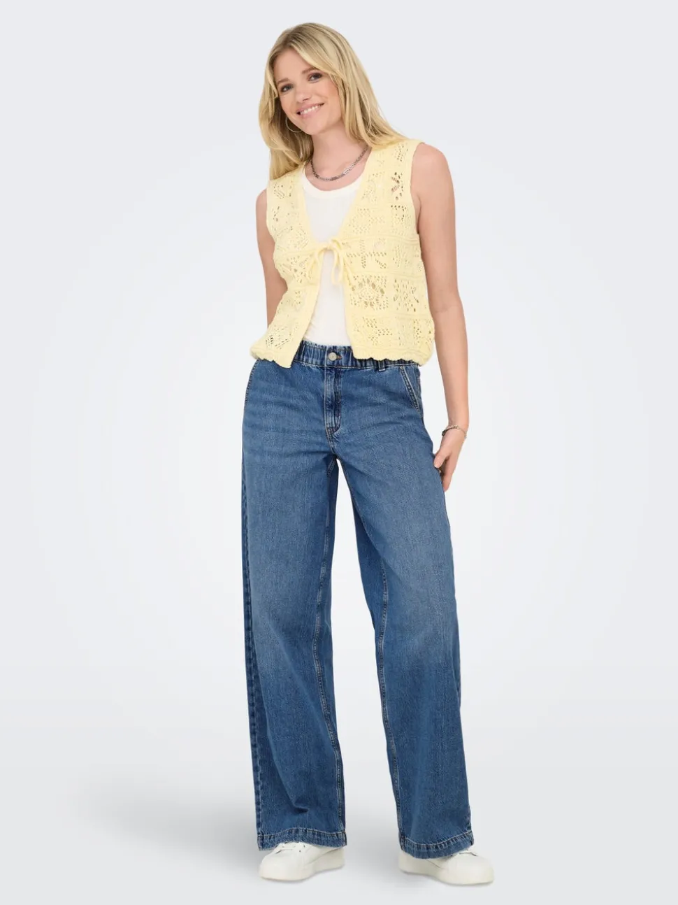 ONLCOMET Taille moyenne Wide Leg Fit Jeans