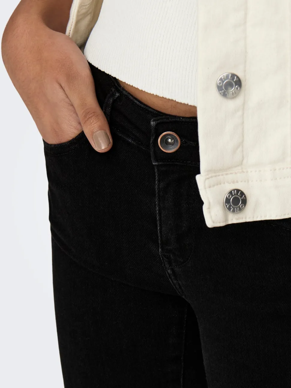 ONLCORAL Taille extra basse Skinny Fit Jeans