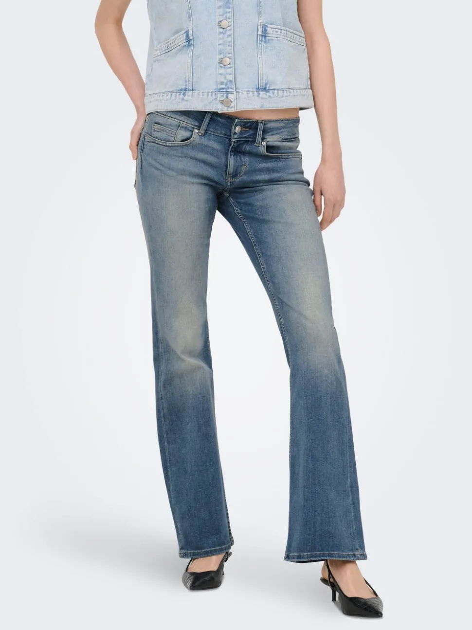ONLCORAL Taille basse Flared Fit Jeans