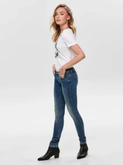 ONLCORAL Taille extra basse Skinny Fit Jeans