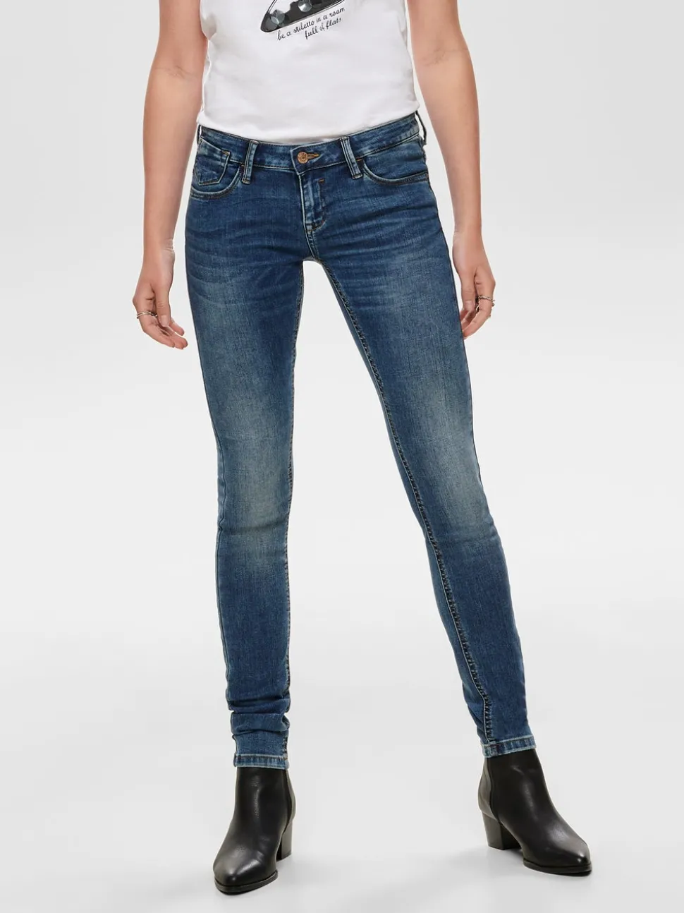 ONLCORAL Taille extra basse Skinny Fit Jeans