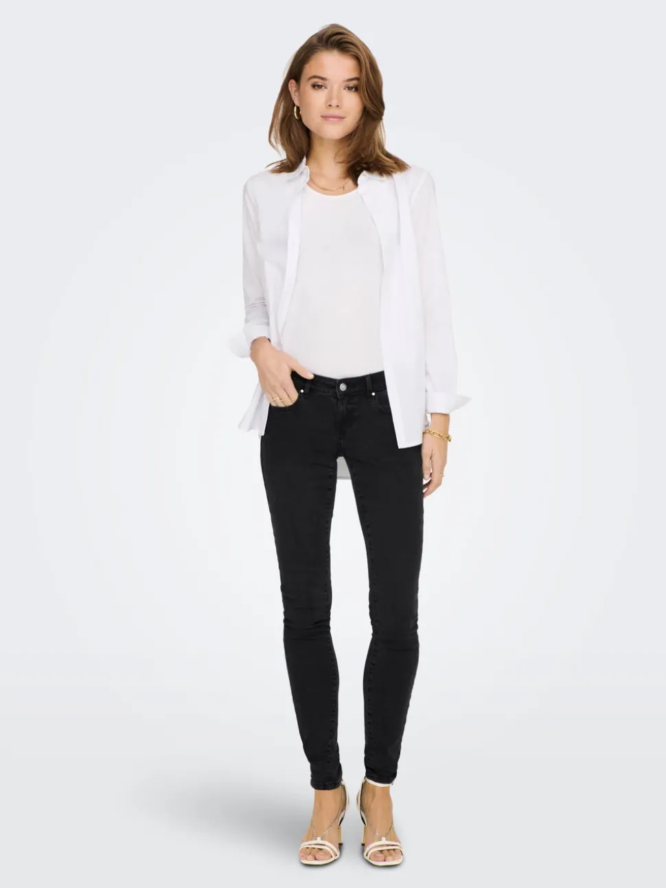 ONLCORAL Taille extra basse Skinny Fit Jeans