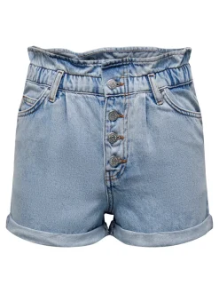 ONLCUBA Taille haute Relaxed Fit Short en denim