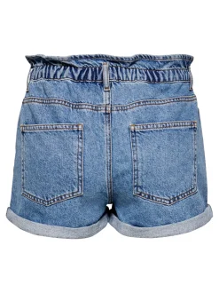 ONLCUBA Taille haute Relaxed Fit Short en denim