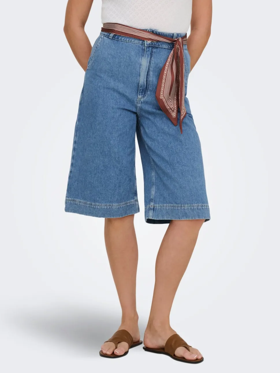 ONLDAVINA Taille moyenne Regular Fit Short en denim