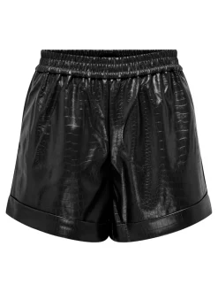 ONLDITTE Oversize Fit Short en simili-cuir