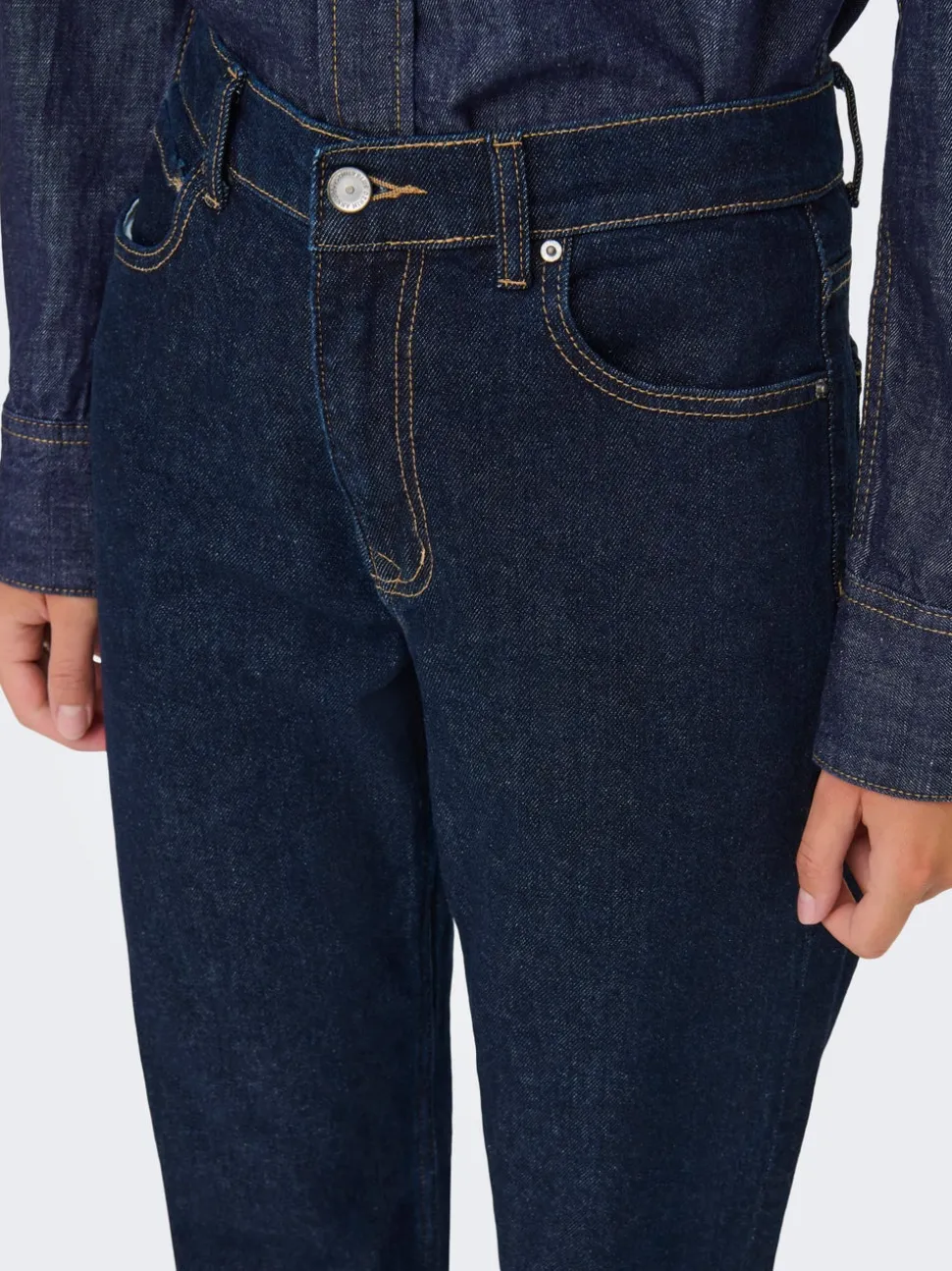 ONLELISA Taille moyenne Straight Fit Longueur cheville Jeans