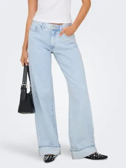 ONLELLA Taille moyenne Wide Leg Fit Jeans