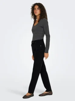 ONLEMEL Taille haute Straight Fit Longueur cheville Jeans