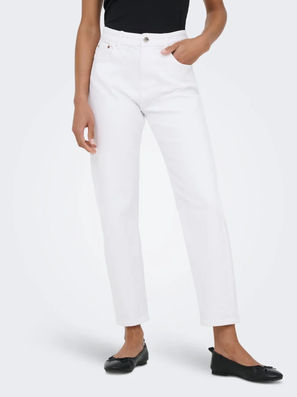 ONLEMEL Taille haute Straight Fit Longueur cheville Jeans