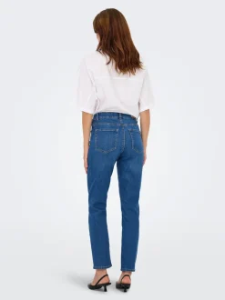 ONLEMEL Taille haute Straight Fit Longueur cheville Jeans
