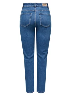 ONLEMEL Taille haute Straight Fit Longueur cheville Jeans