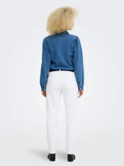 ONLEMEL Taille haute Straight Fit Longueur cheville Jeans