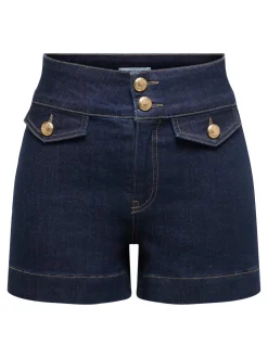 ONLEMILIA Taille haute Regular Fit Short en denim
