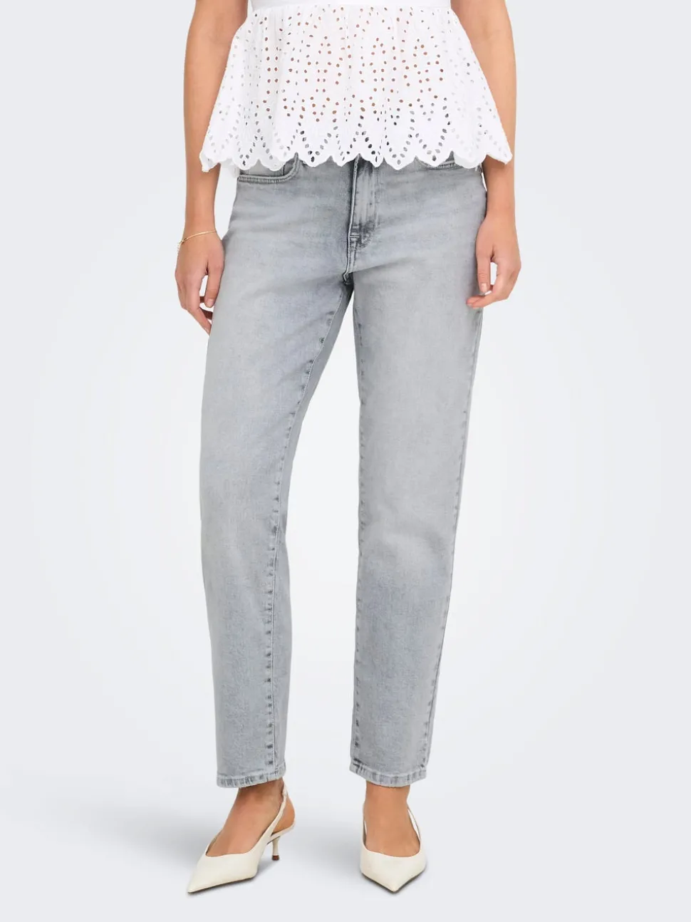 ONLEMILY Ankle Taille haute Straight Fit Jeans