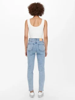 ONLEMILY Ankle Taille haute Straight Fit Jeans