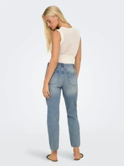 ONLEMILY Taille haute Straight Fit Longueur cheville Jeans
