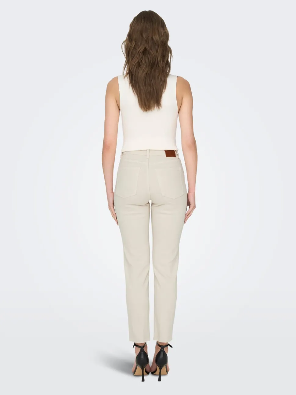 ONLEMILY Taille haute Straight Fit Longueur cheville Jeans