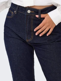 ONLEMILY Taille haute Straight Fit Longueur cheville Jeans
