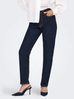 ONLEMILY Taille haute Straight Fit Longueur cheville Jeans