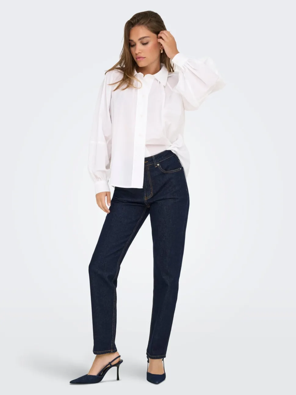 ONLEMILY Taille haute Straight Fit Longueur cheville Jeans